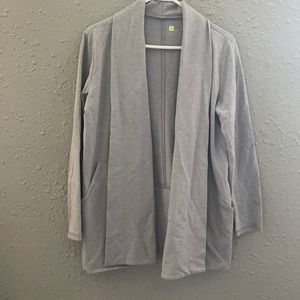 Gray Athletic Cardigan